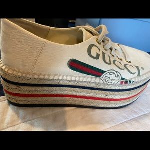 Gucci Espadrille Platform Sneakers